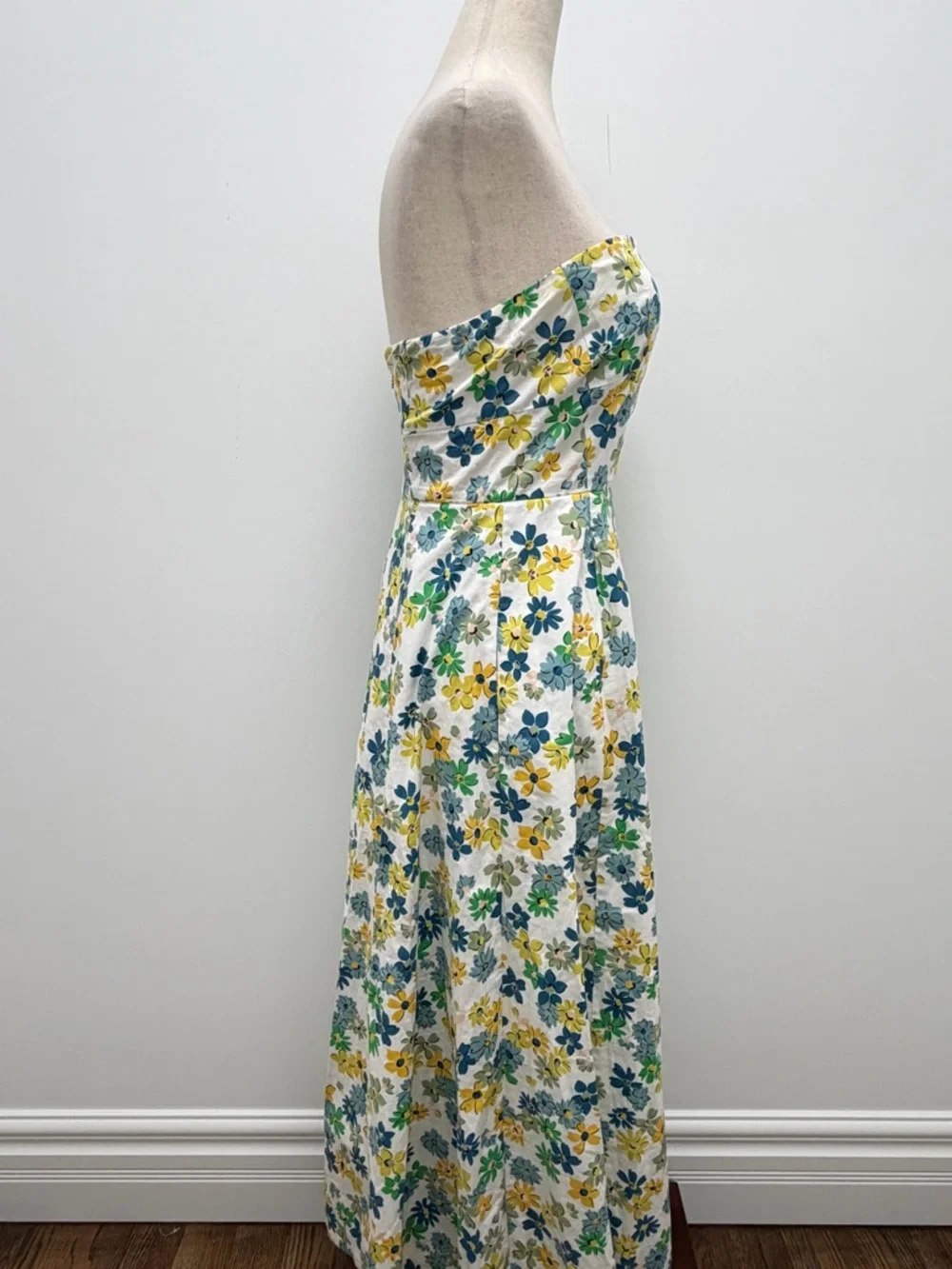 Kate Spade Strapless Market Floral Midi Dress Size 4